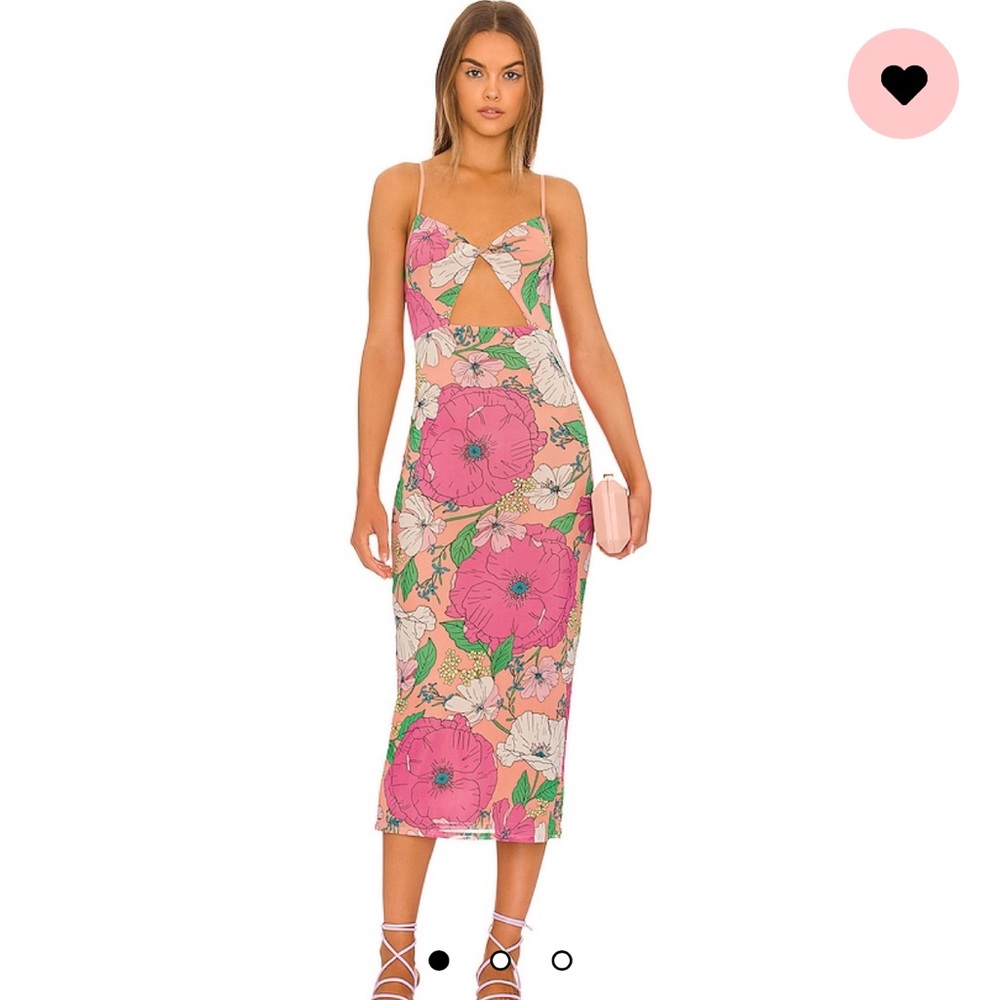 AFRM Simona Mesh Midi Dress